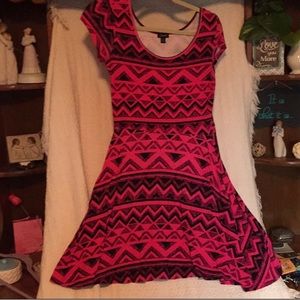 Patterned T Shirt Dress